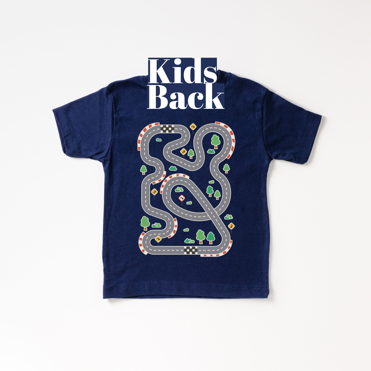 Race track map shirt for Dads