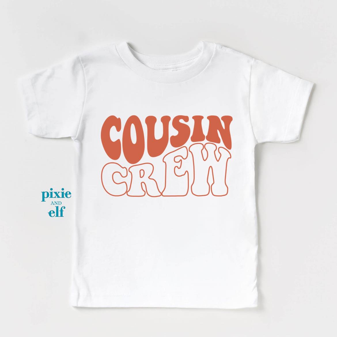 Cousin Crew Bold Red Text T-Shirt
