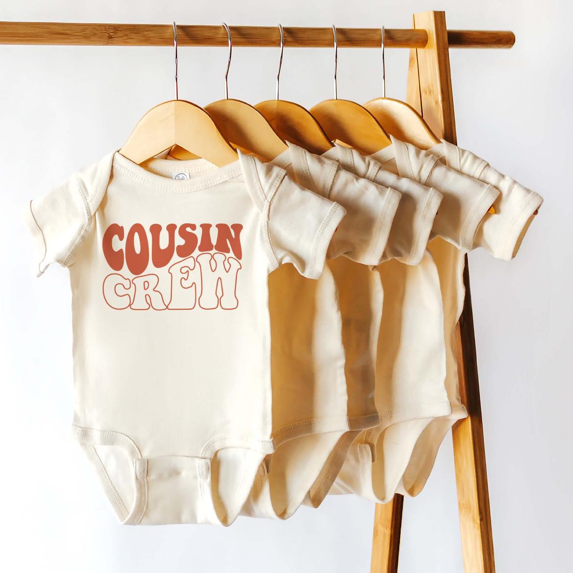 Cousin Crew Bold Red Text T-Shirt