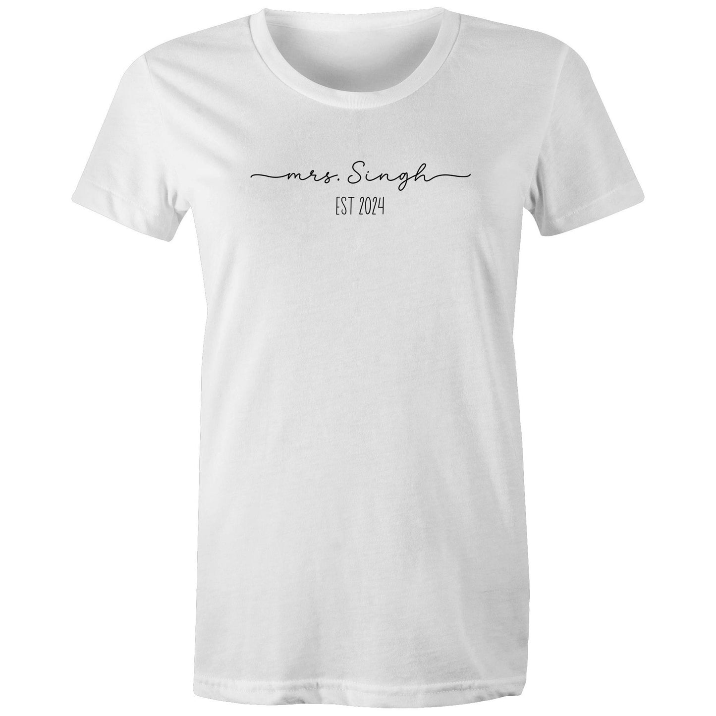 MR AND MRS T SHIRT WOMEN'S
