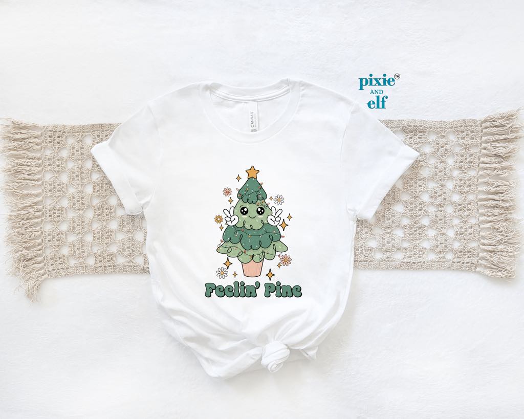 Feeling Pine Christmas Tree Shirt
