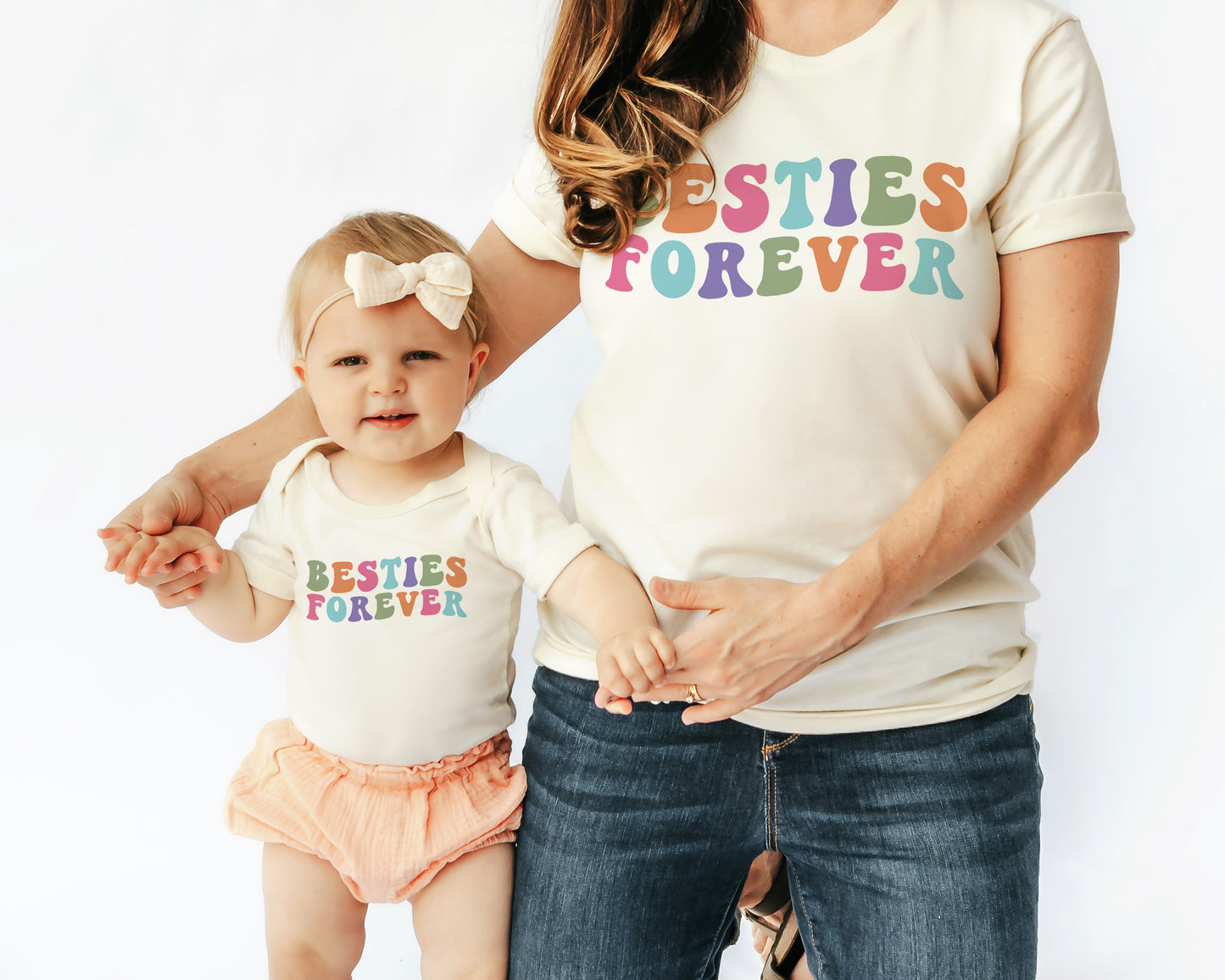 Matching Besties Forever shirts and bodysuit