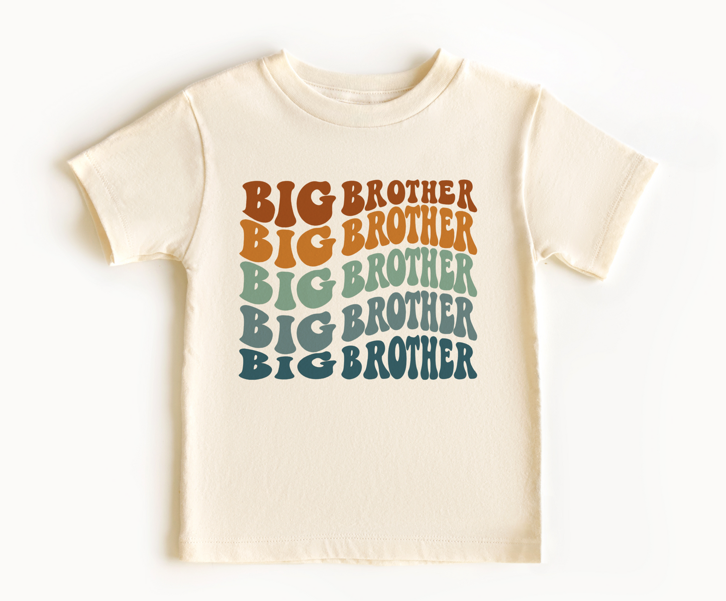 Big brother t shirt with wavy retro font