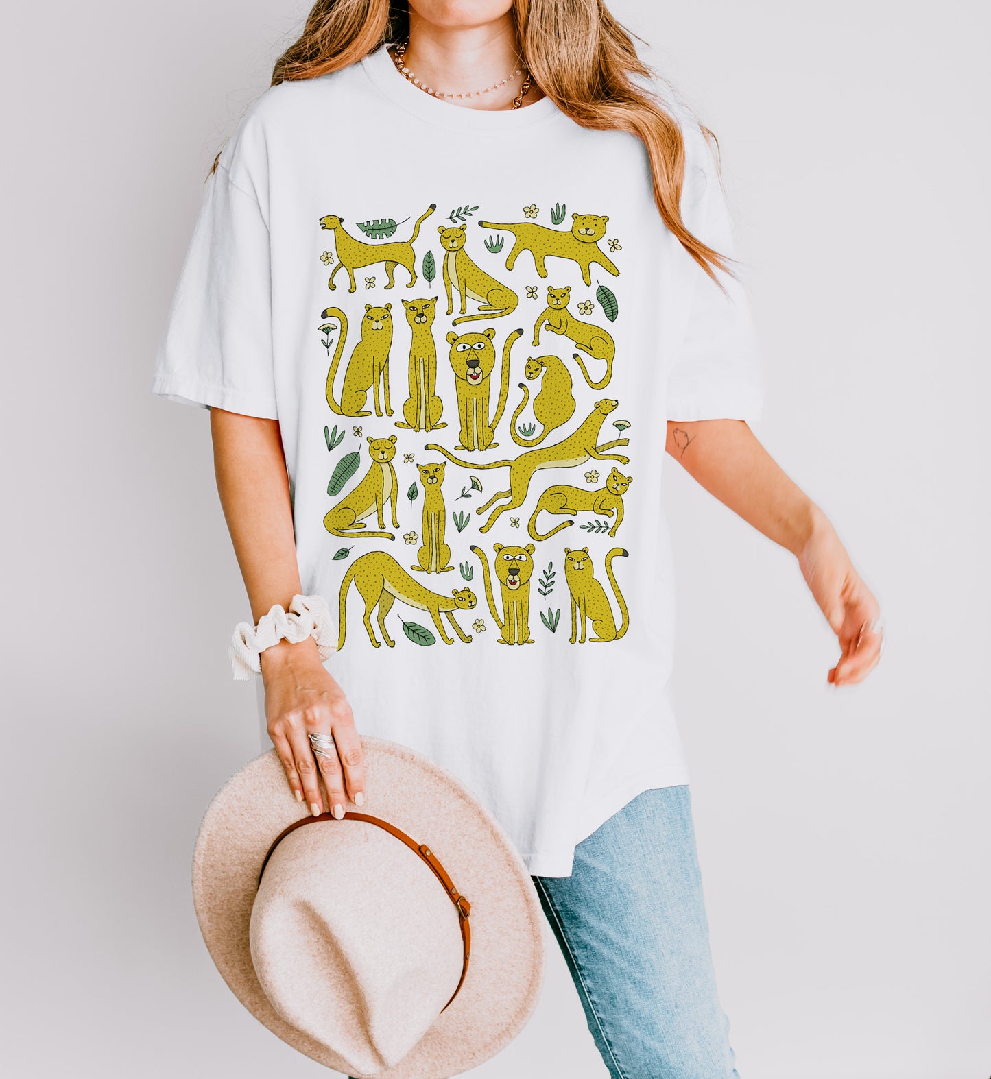 Yellow Leopard Graphic Shirt