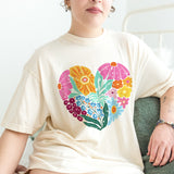 Boho Flower Heart Shirt