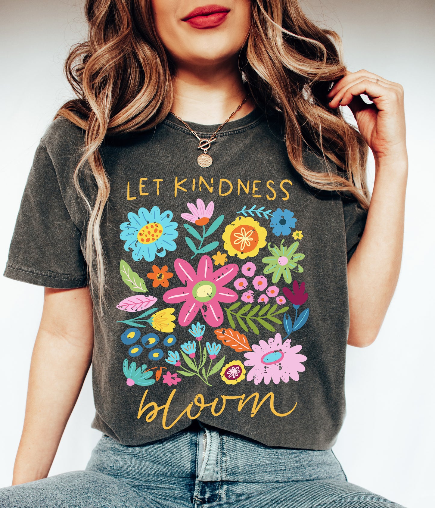 Kindness floral shirt for women