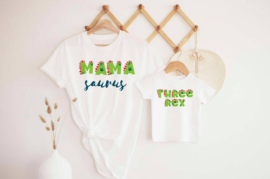Mamasaurus and Three rex shirt