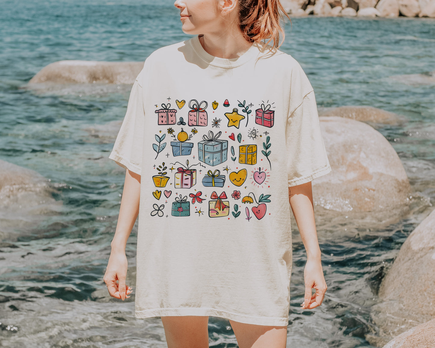 Christmas Doodle Shirt for Women