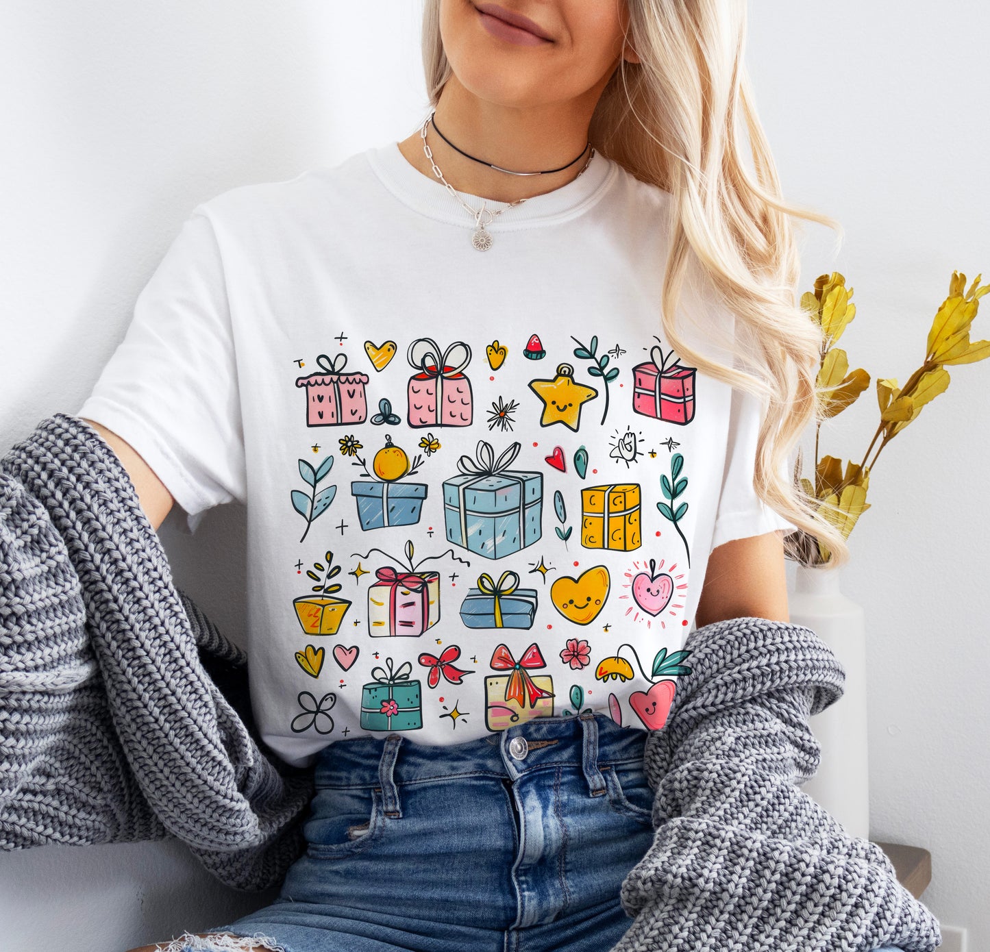 Christmas Doodle Shirt for Women
