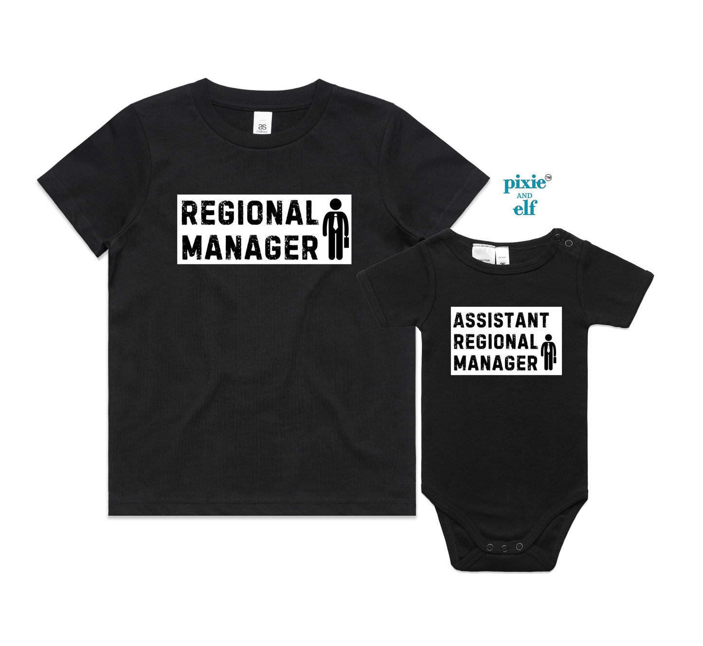 The Regional Manager and Assistant Regional Manager Dad and child shirt