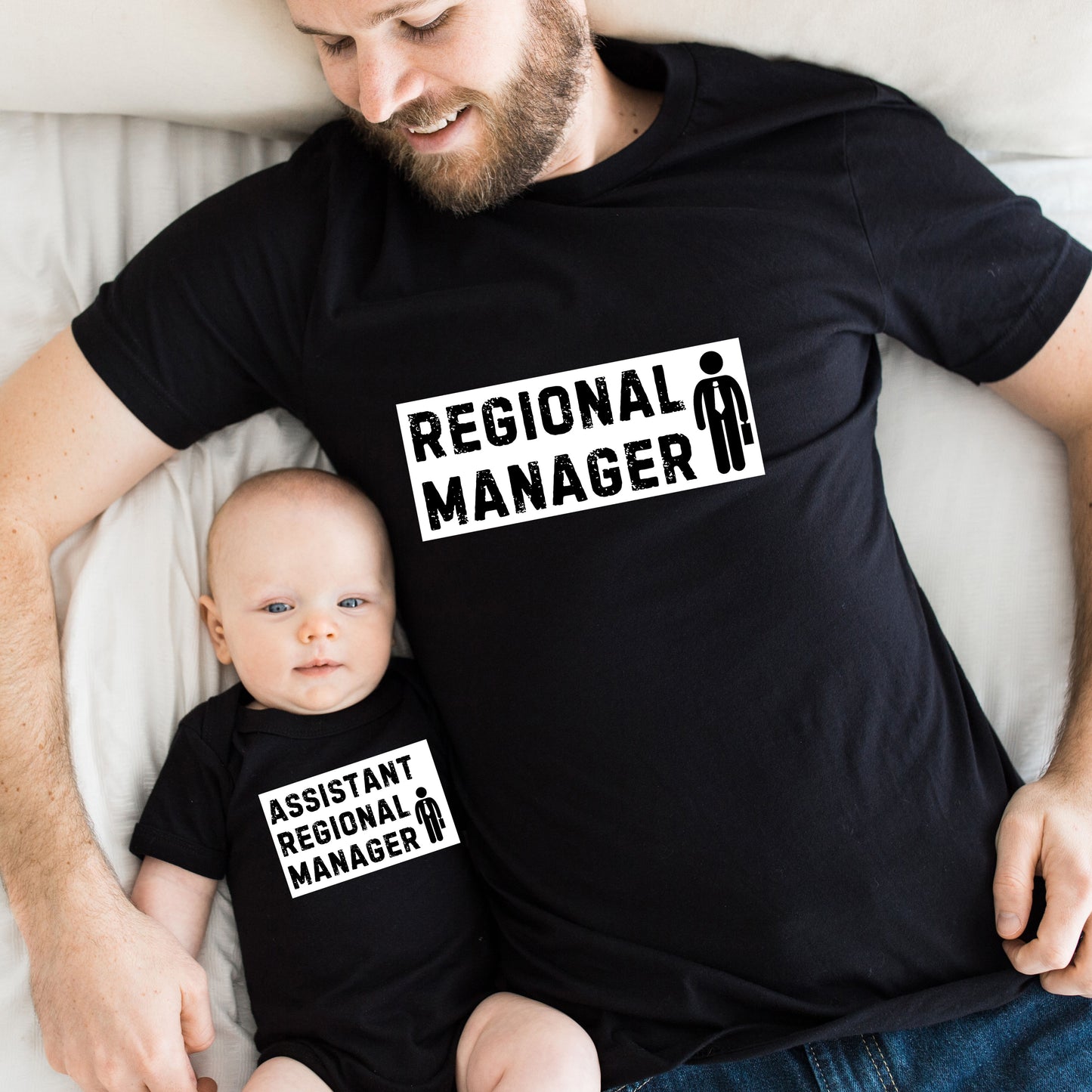 Regional Manager and Assistant Regional Manager Dad shirts