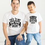 Dad and child Garage matching t shirt