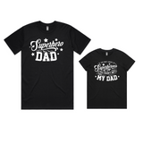 Superhero Daddy and kids matching shirts
