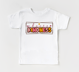 White T-shirt with print Kindness