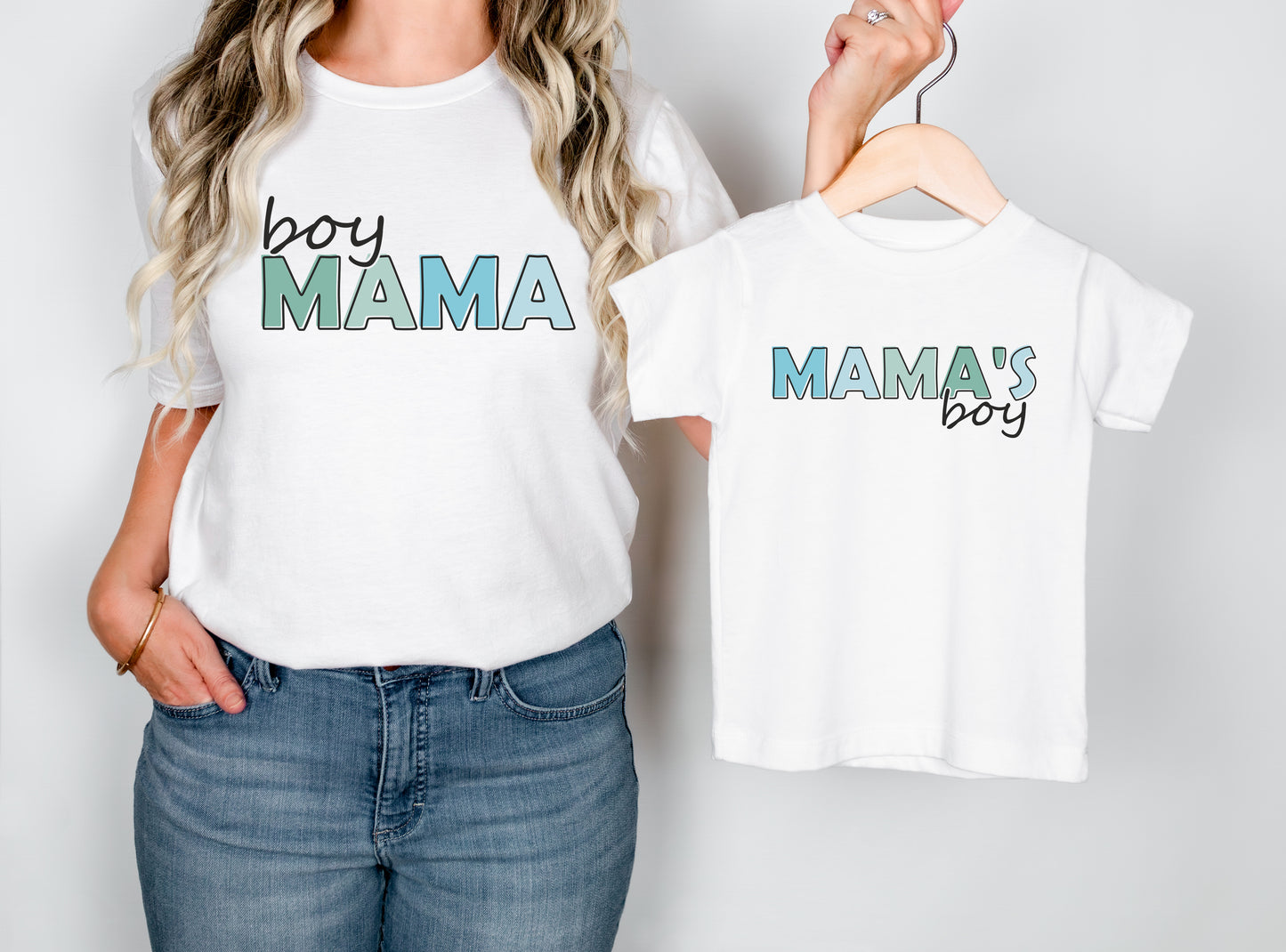 Matching Boy Mama and Mama's boy shirts