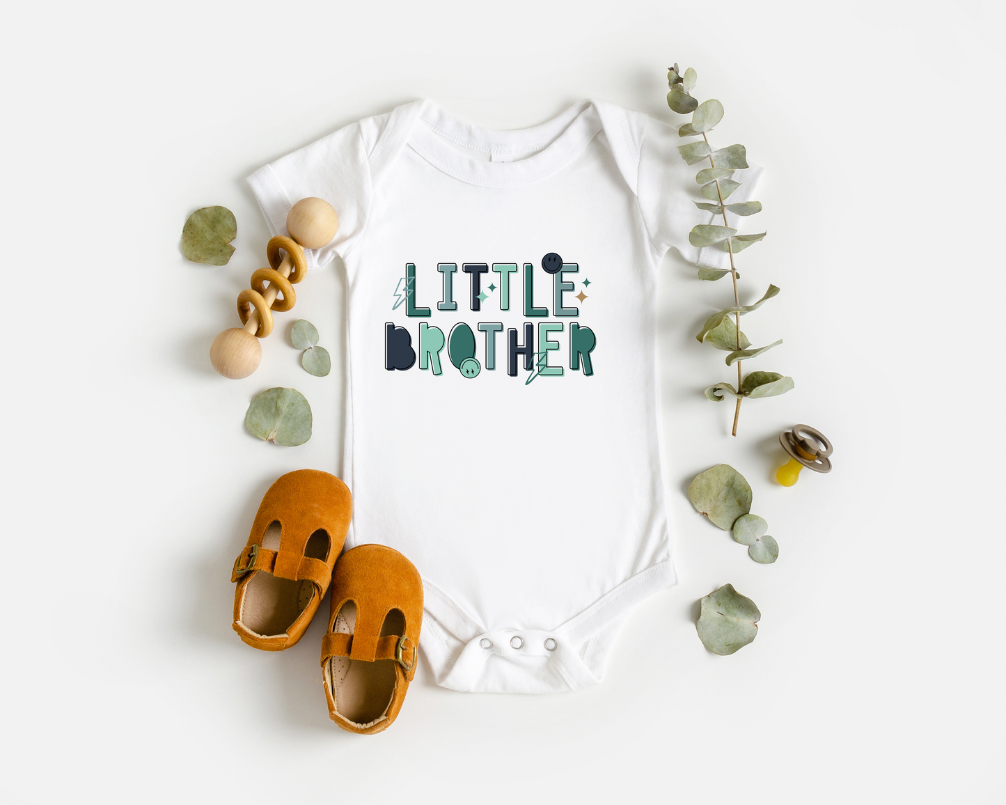 Personalised Big Brother green retro t shirt