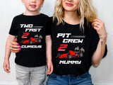 Two Fast Pit Crew Birthday shirts