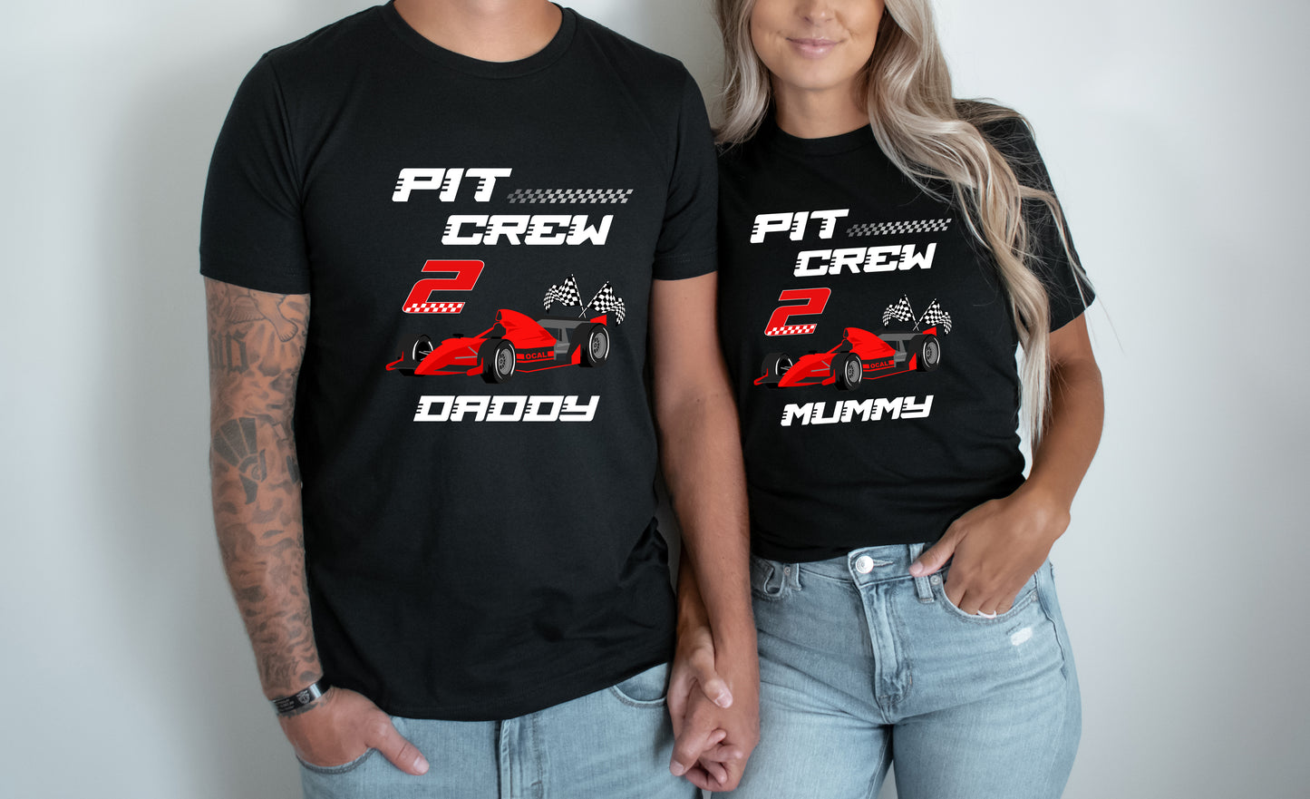 Two Fast Pit Crew Birthday shirts