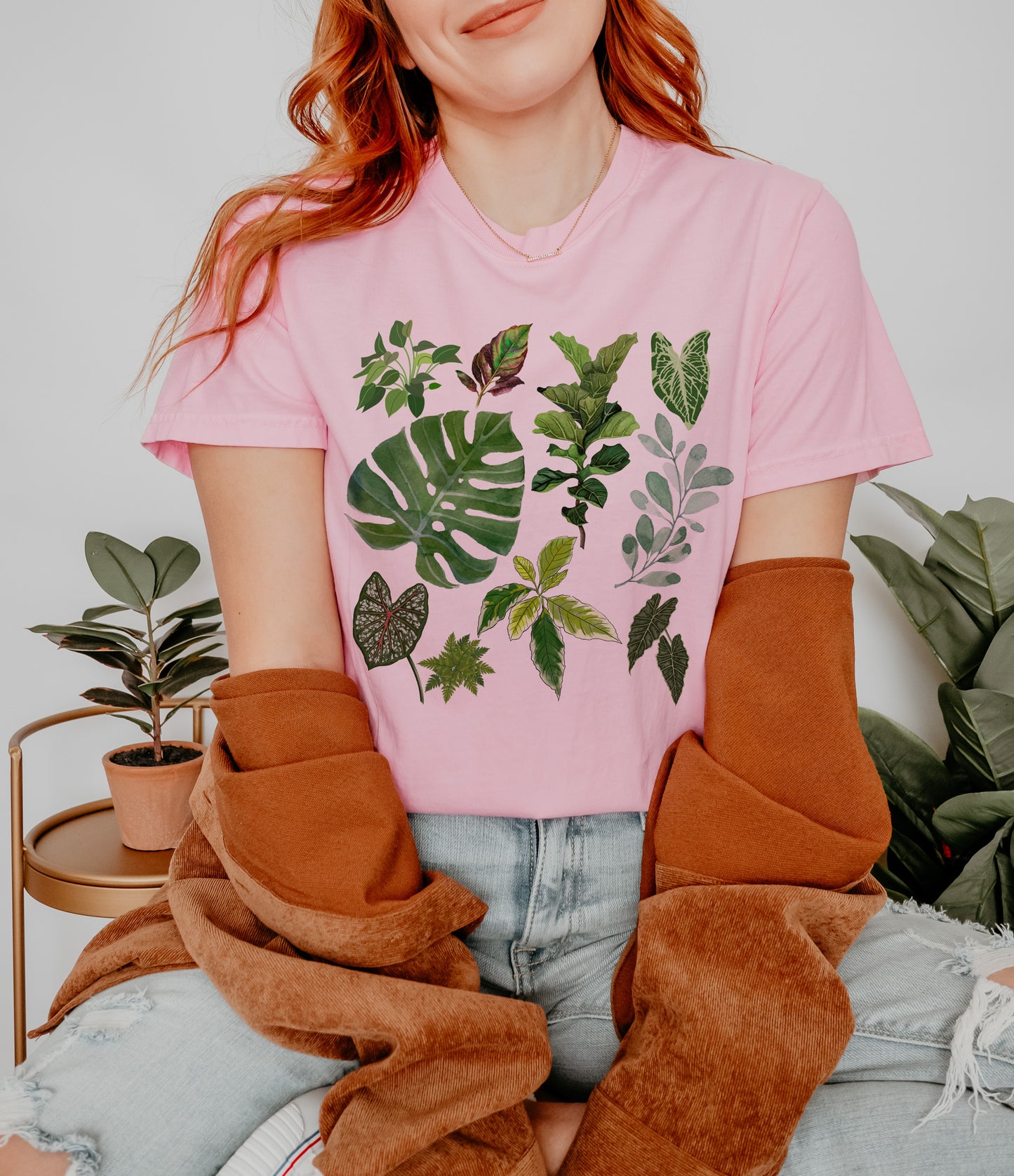 plant mama shirt in pink