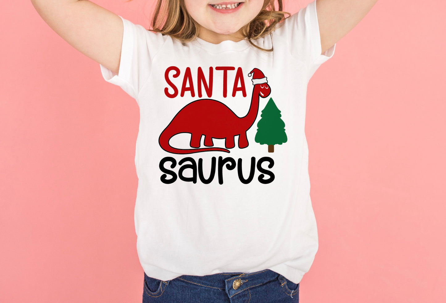 Santa-Saurus Christmas T-Shirt for kids, boys and girls