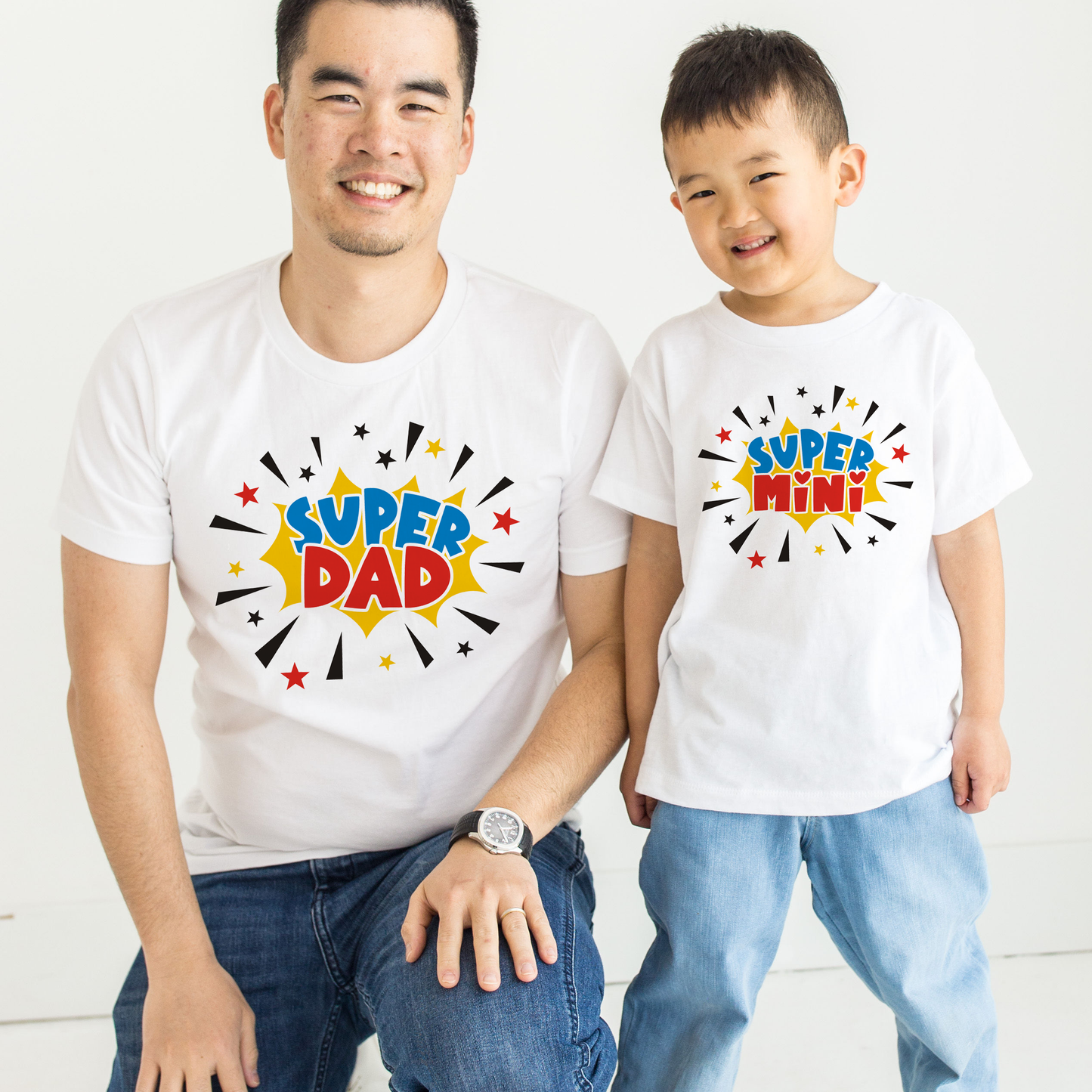 Super Dad matching t shirt