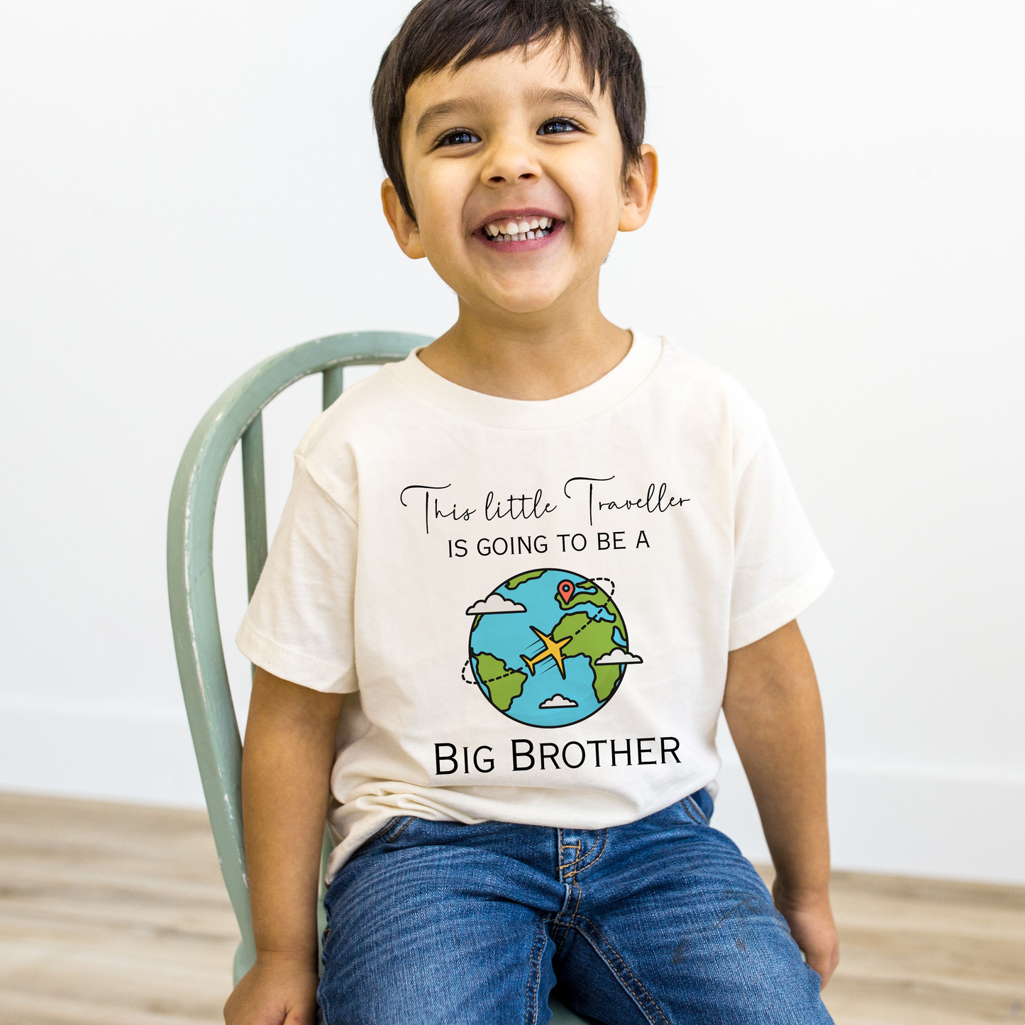 Little Traveller to Big Brother T Shirt