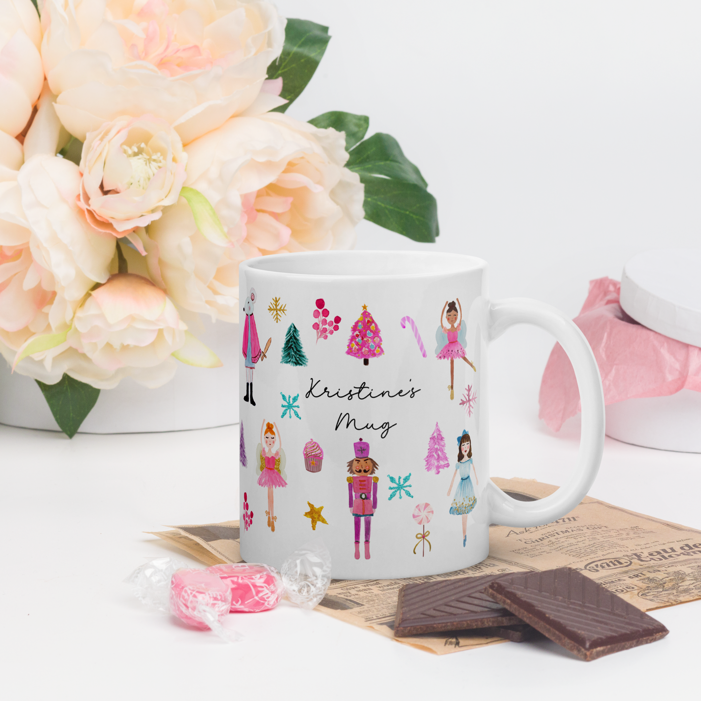 Personalised Nutcracker Christmas Mug