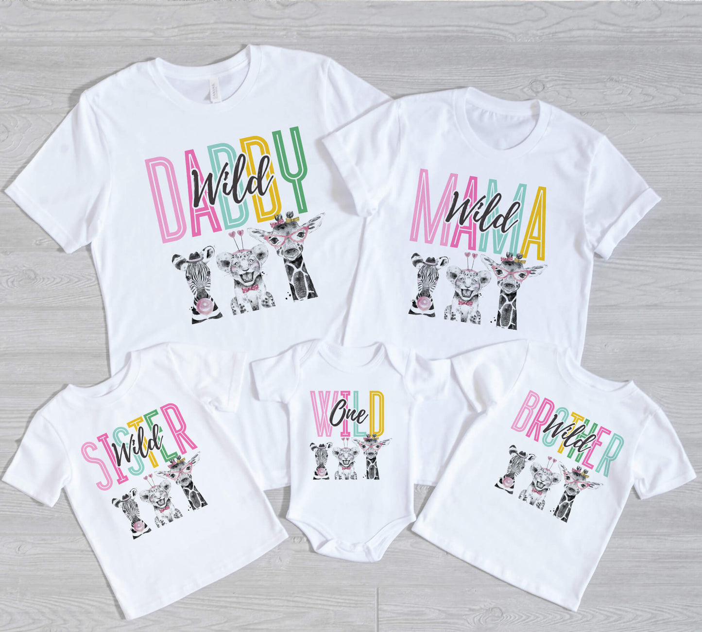 Wild One Matching birthday shirts