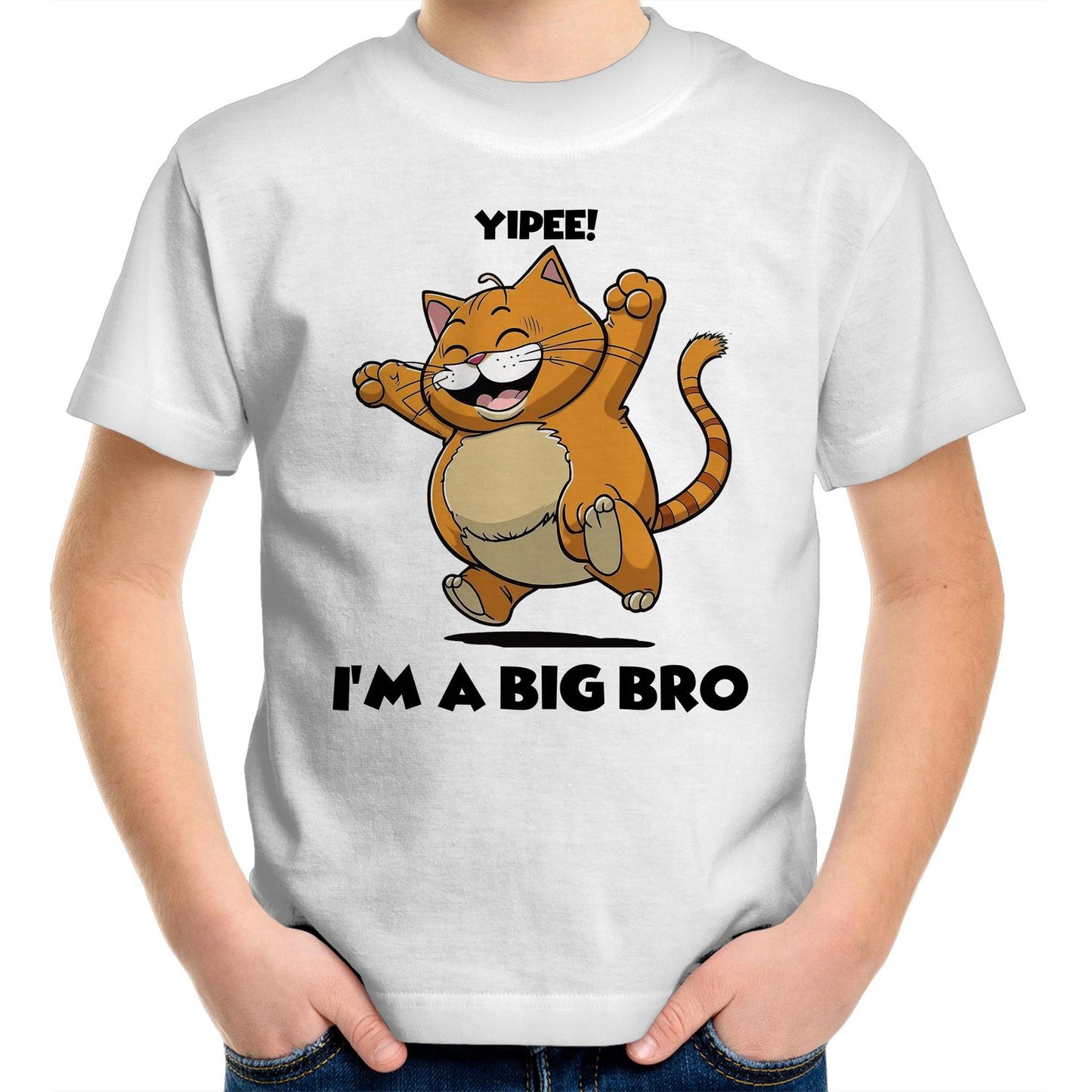 Big Brother happy cat theme t shirt