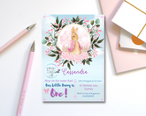 Flopsy Bunny and Peter Rabbit Birthday Invitation Card
