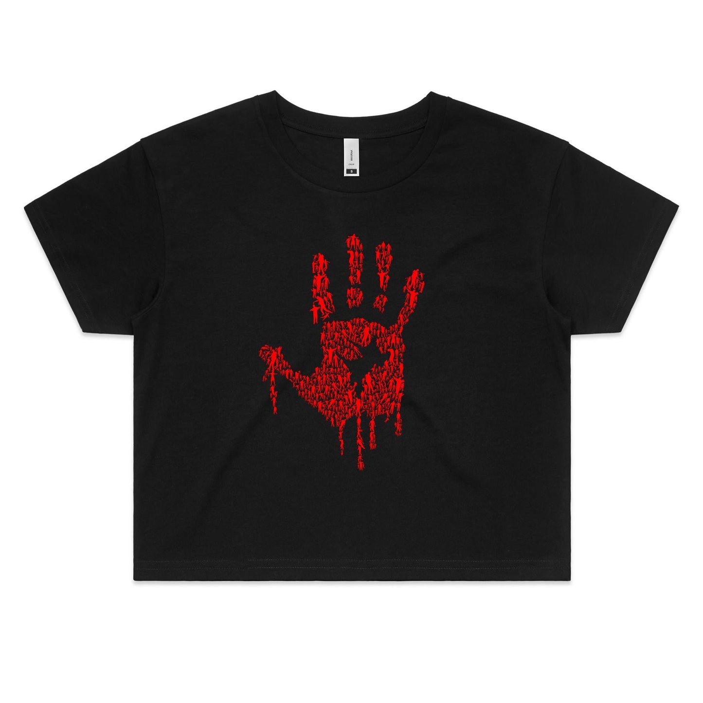 Zombie Hand Women's Crop Tee