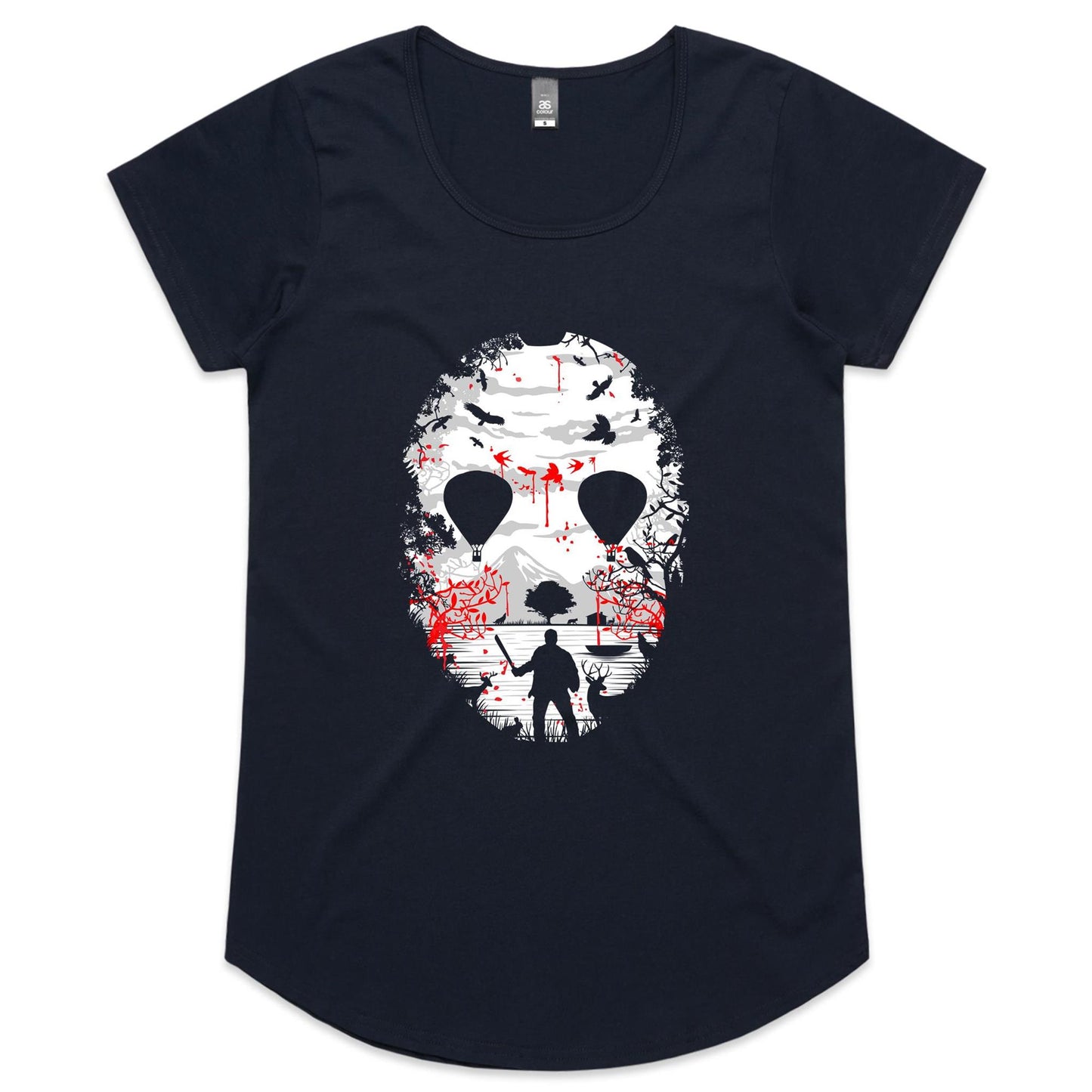 Crystal Lake Womens Scoop Neck T-Shirt