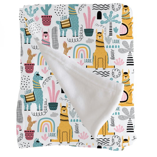 Llama Throw Blanket