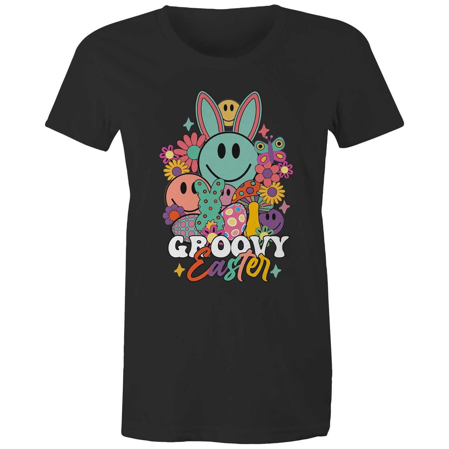 Groovy Easter Smileys Women's T Shirt