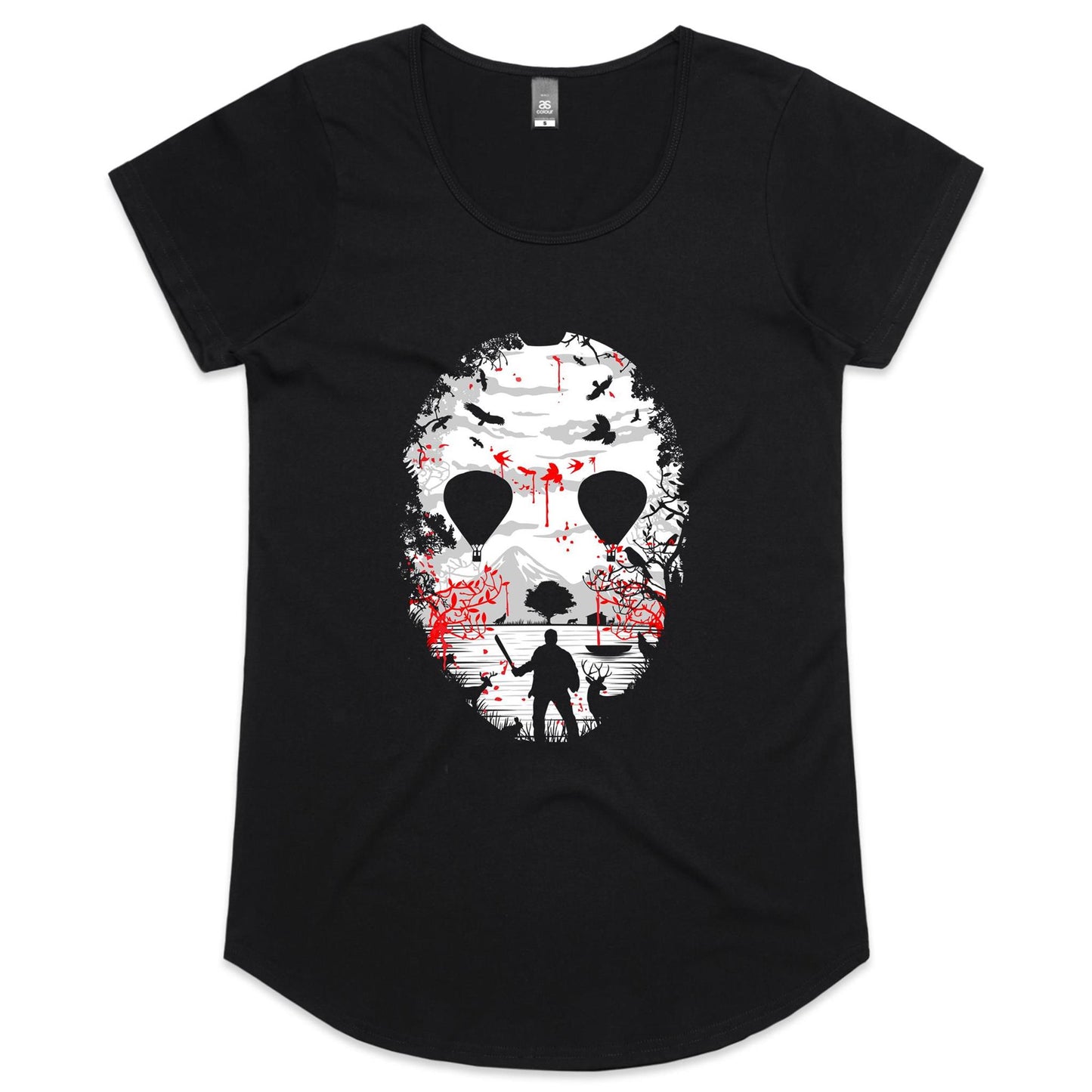 Crystal Lake Womens Scoop Neck T-Shirt