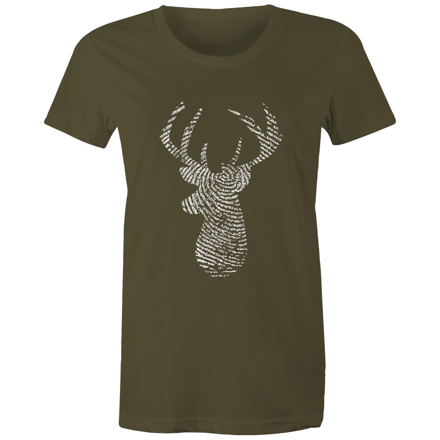 Deer Thumbmark Women's Maple Tee
