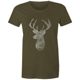Deer Thumbmark Women's Maple Tee
