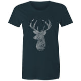 Deer Thumbmark Women's Maple Tee