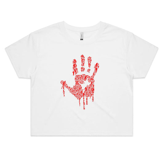 Zombie Hand Women's Crop Tee