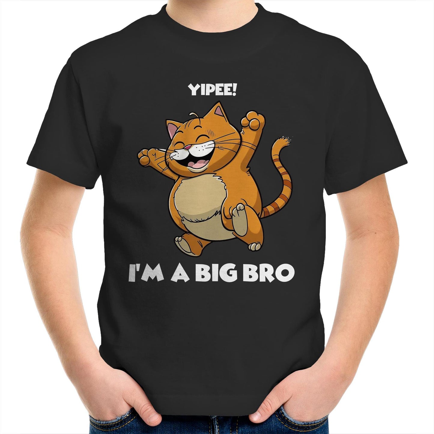 Big Brother happy cat theme t shirt