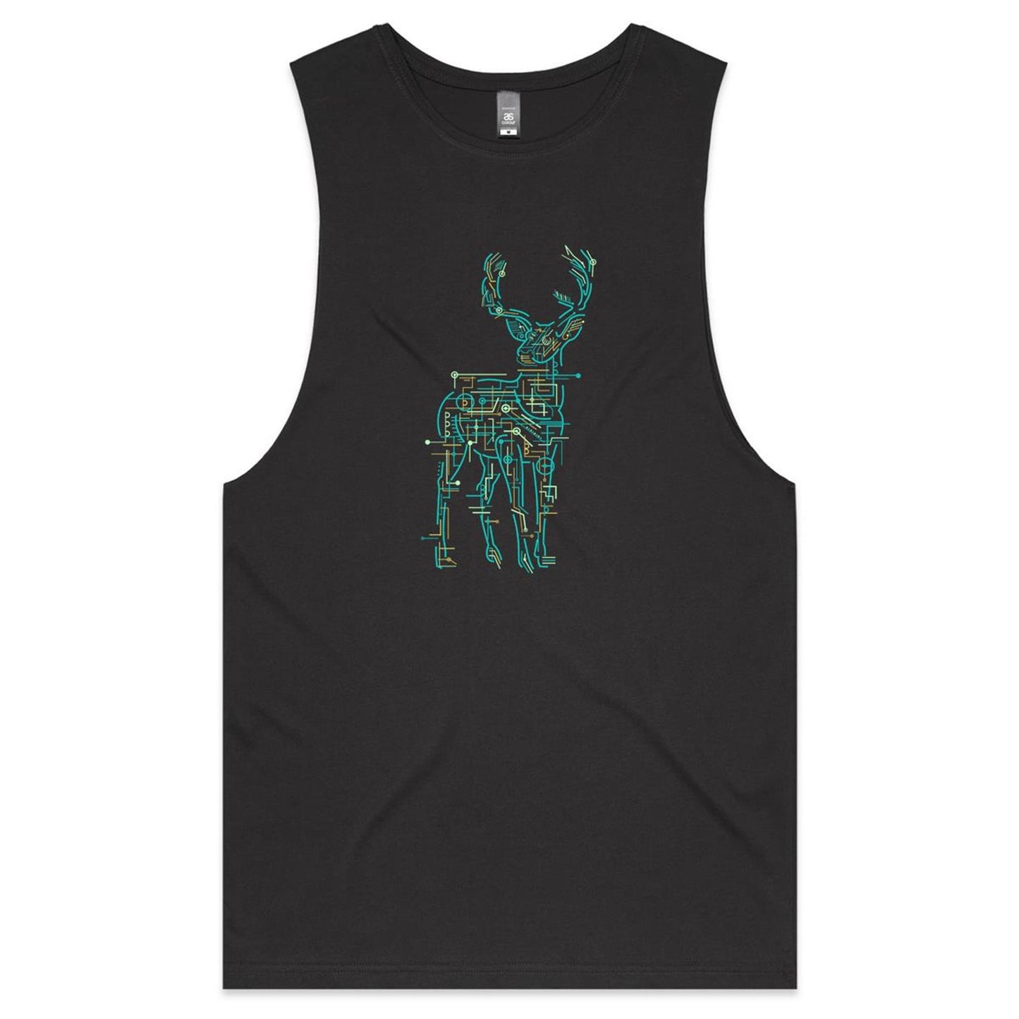 Electric Deer Mens Tank Top Tee