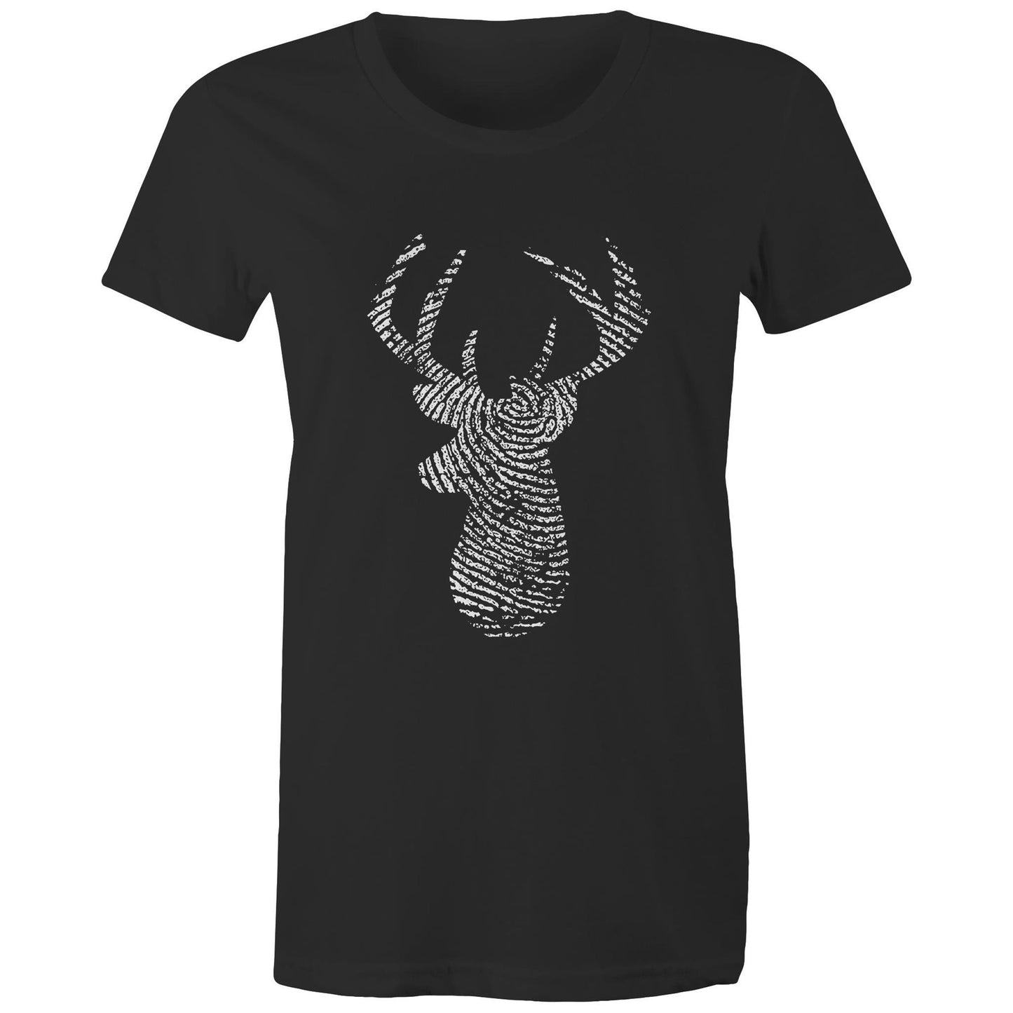 Deer Thumbmark Women's Maple Tee