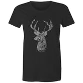 Deer Thumbmark Women's Maple Tee