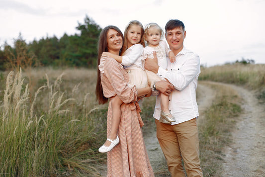 family photoshoot outdoors