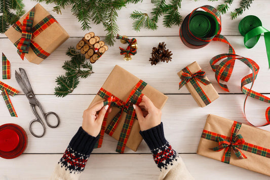 wrapping gifts