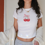 Red Cherries baby Tee
