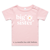 Pink t-shirt with print Big Sister