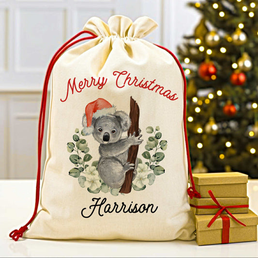 Australian Animals Christmas Santa Sacks