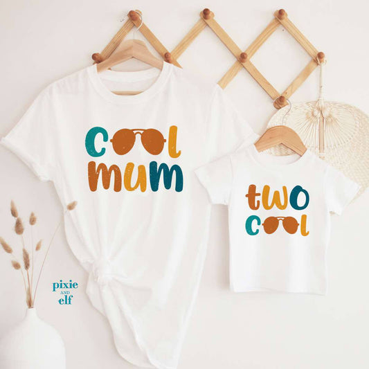 Two Cool Birthday Matching Shirts