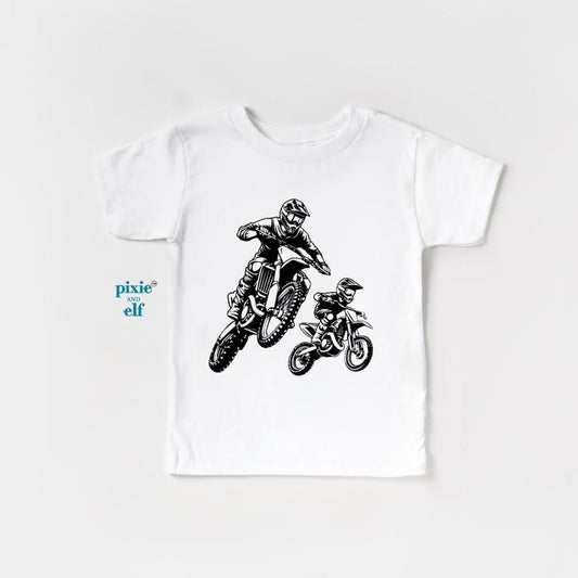 Matching Motorbike Shirt For Dad and Kids